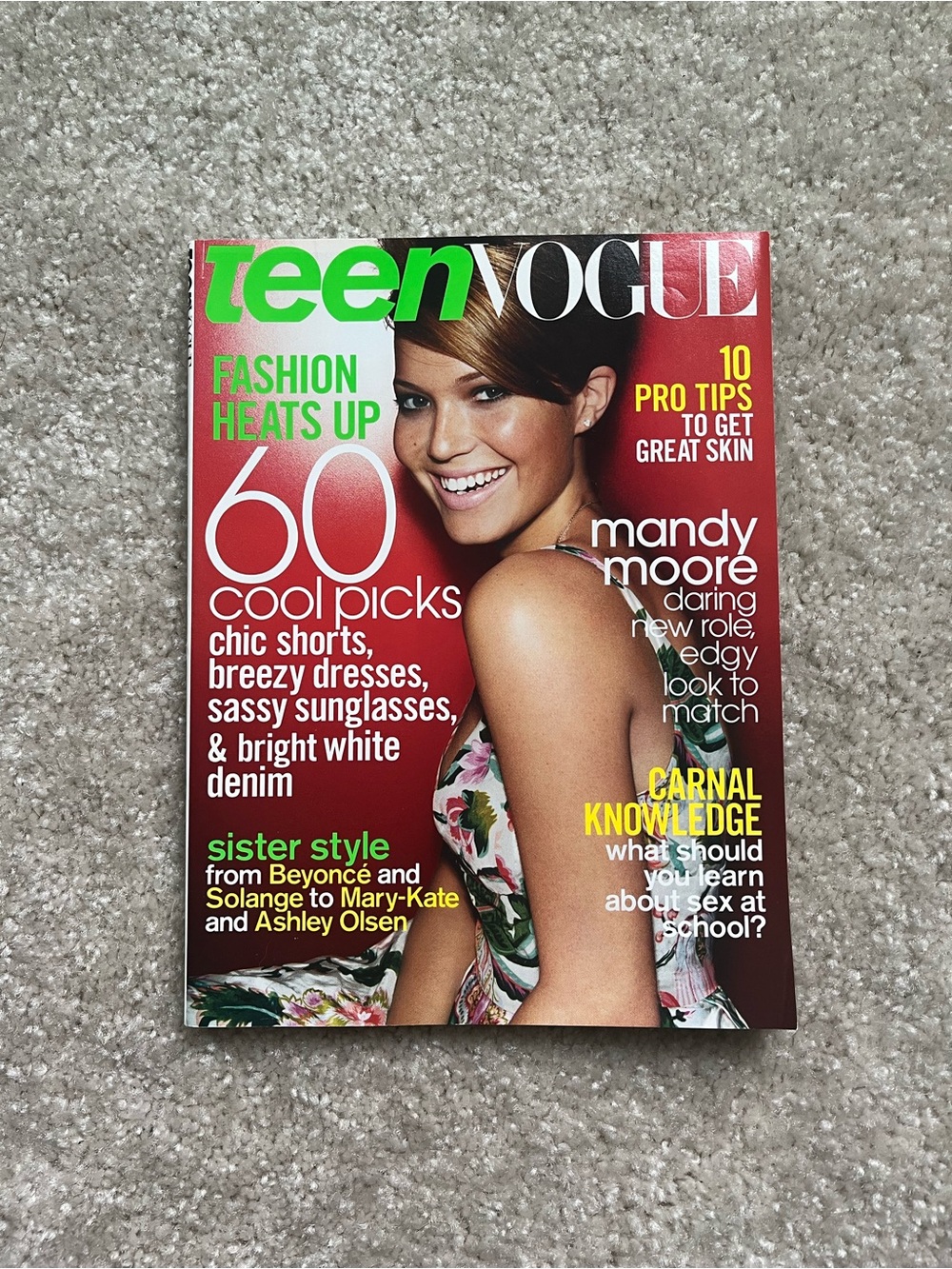 Teen Vogue Magazine Rare Early Edition May 2004 Mandy Moore